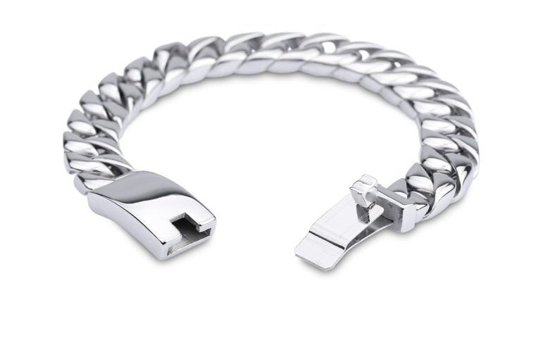 Titanium Steel Korean Men's Bracelet 925 Silber Moissanit Schmuck | Steffanii