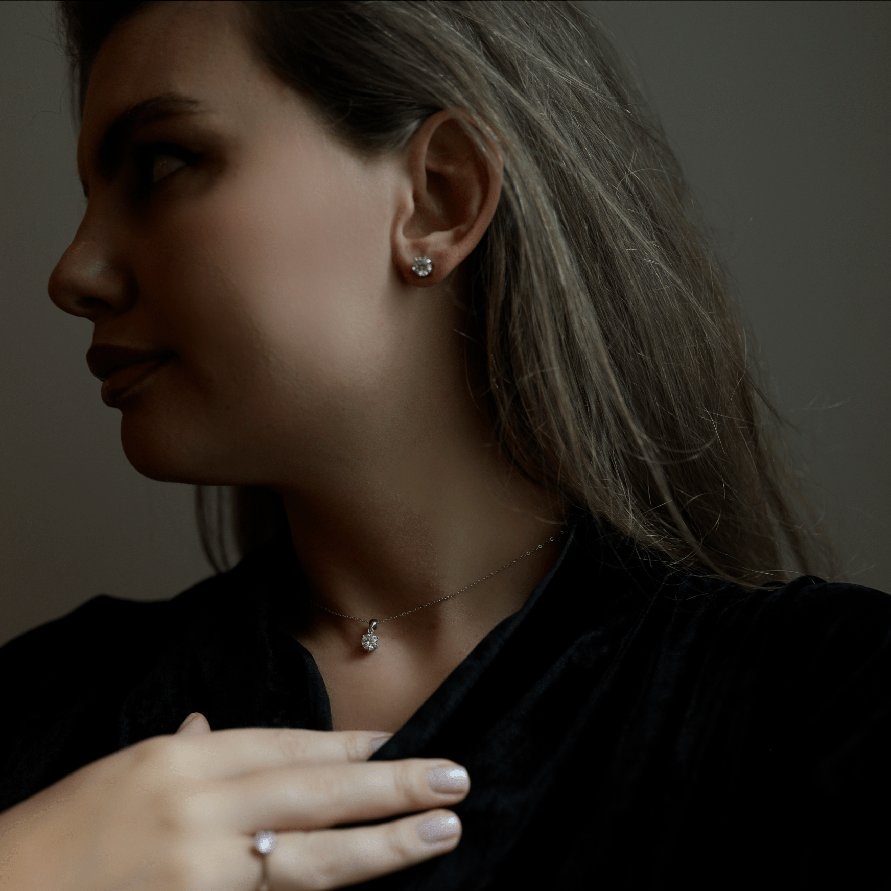 Royal Elegance set für Frauen 925 Silber Moissanit Schmuck | Steffanii