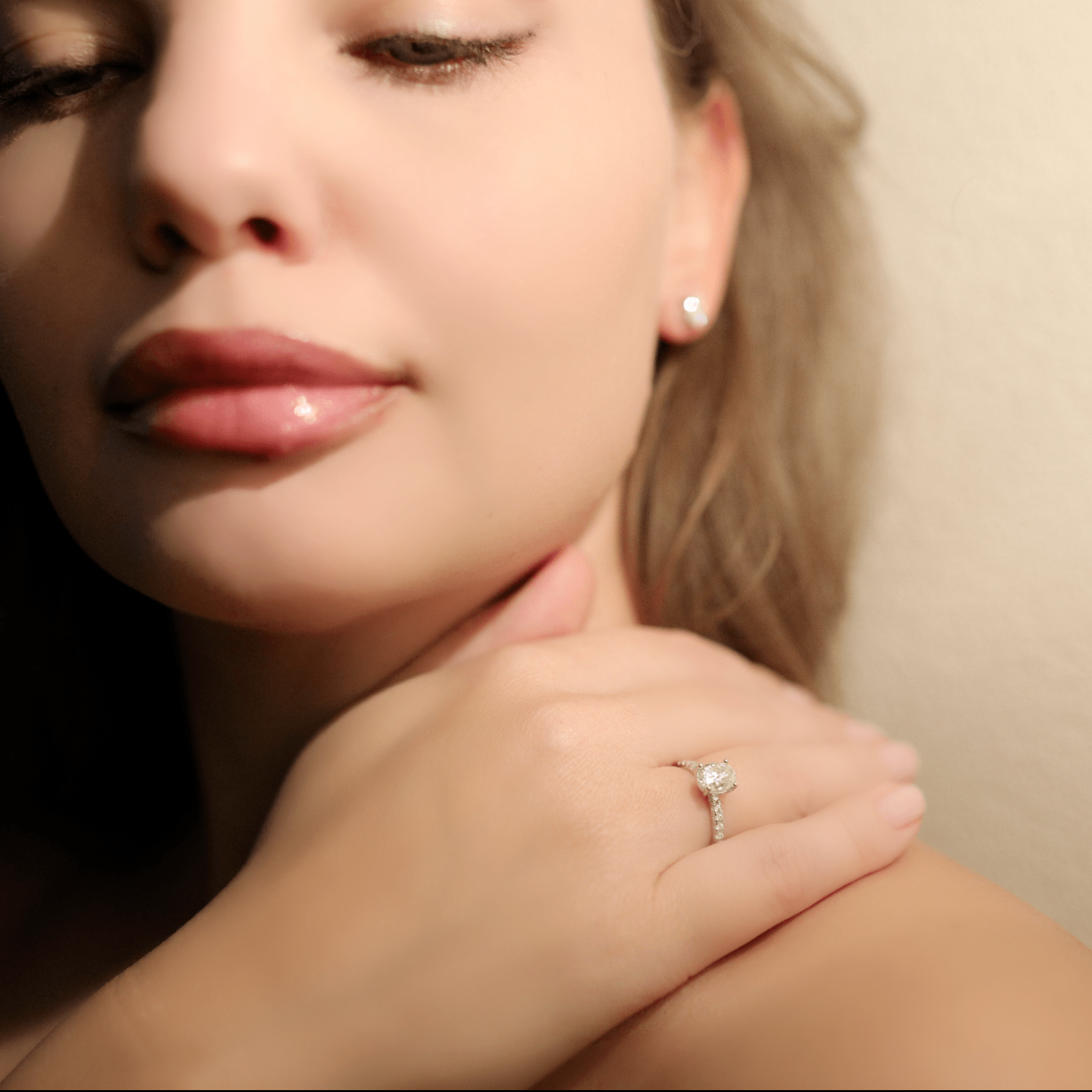 Royal Grace Ring 925 sterling silver Labordiamant Moissanit für Dame 925 Silber Moissanit Schmuck | Steffanii