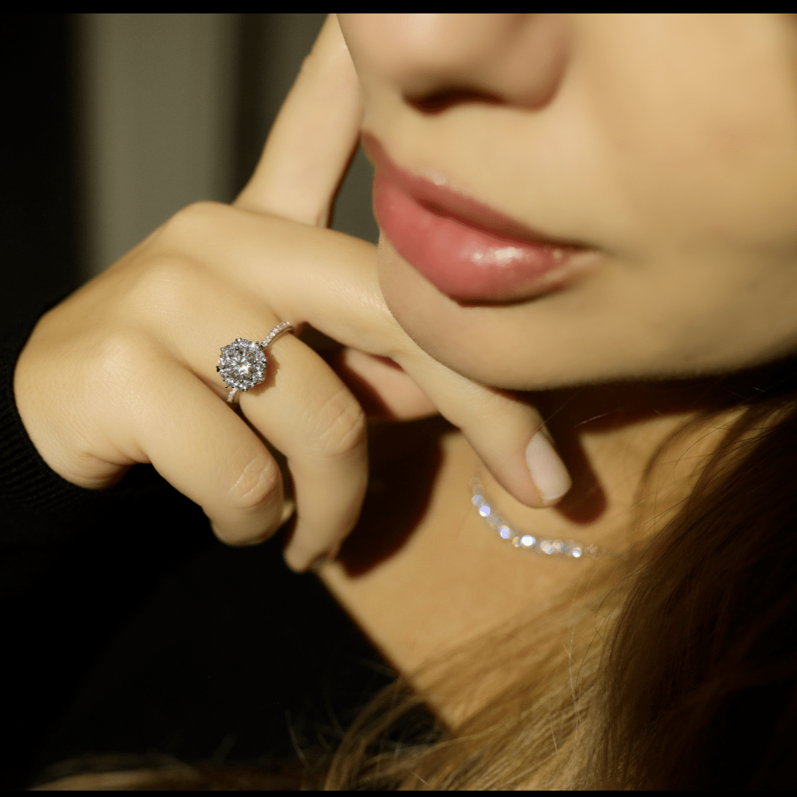 Star Symphony Ring Sterling Silber Labordiamant Moissanit für Damen 925 Silber Moissanit Schmuck | Steffanii