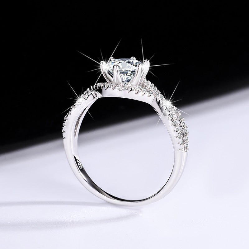 Eternal Spark Ring Sterling Silber Moissanite Infinity für Damen 925 Silber Moissanit Schmuck | Steffanii