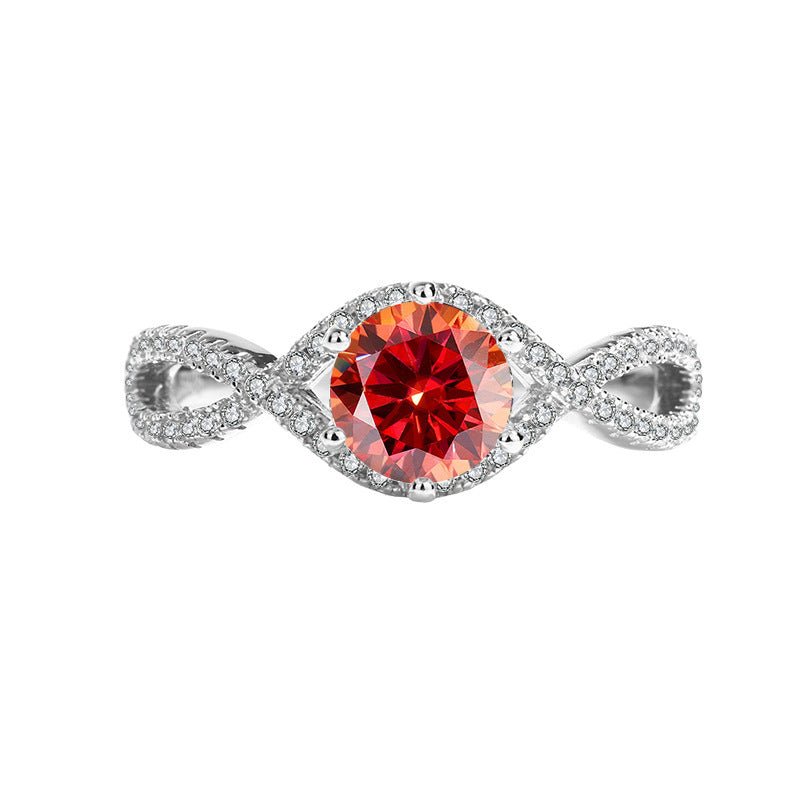 Eternal Spark Ring Sterling Silber Moissanite Infinity für Damen 925 Silber Moissanit Schmuck | Steffanii
