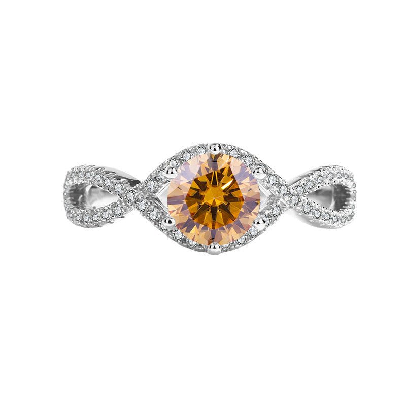 Eternal Spark Ring Sterling Silber Moissanite Infinity für Damen 925 Silber Moissanit Schmuck | Steffanii