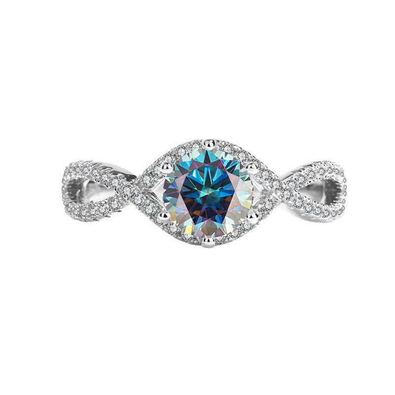 Eternal Spark Ring Sterling Silber Moissanite Infinity für Damen 925 Silber Moissanit Schmuck | Steffanii