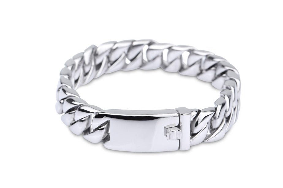 Titanium Steel Korean Men's Bracelet 925 Silber Moissanit Schmuck | Steffanii