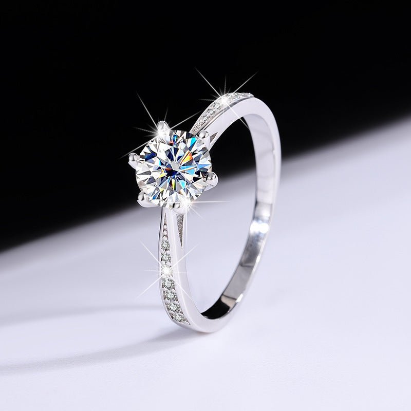 Six Claw Ring Verstellbar 925 Silber mit Labordiamant Moissanit für Damen 925 Silber Moissanit Schmuck | Steffanii