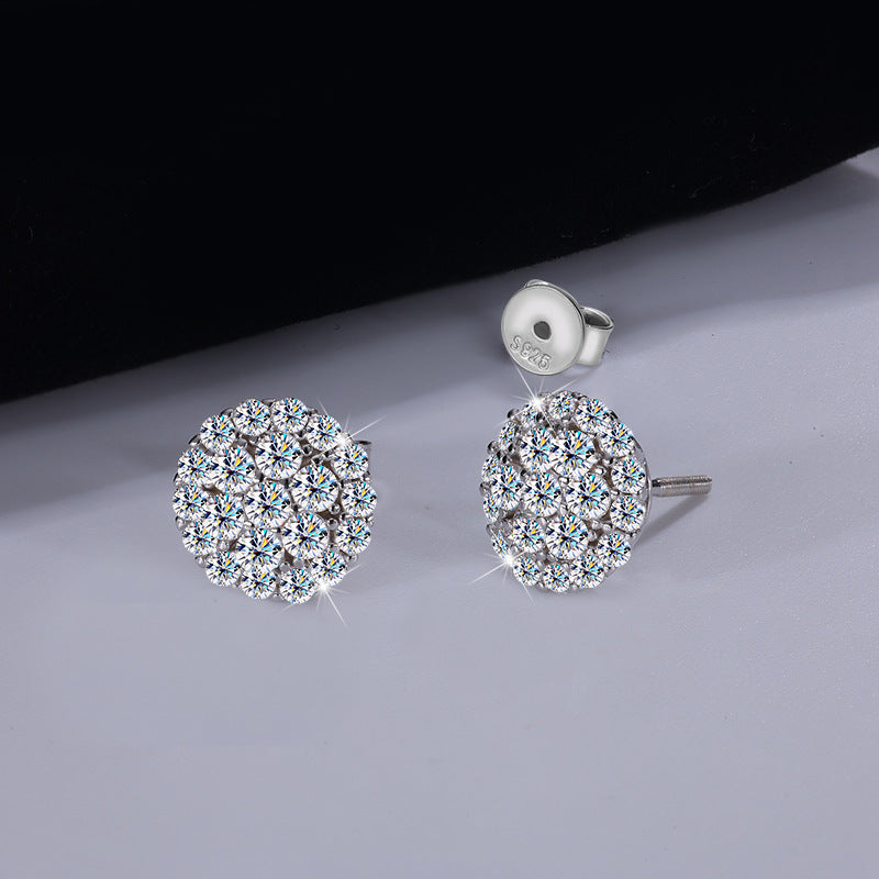 Ohrringe aus Silber 925 in Geschenkbox – luxuriöses Moissanit-Design mit Zertifikat