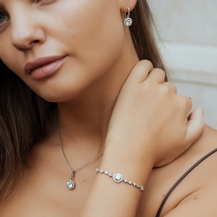 Celestial Harmony set für Damen 925 Silber Moissanit Schmuck | Steffanii