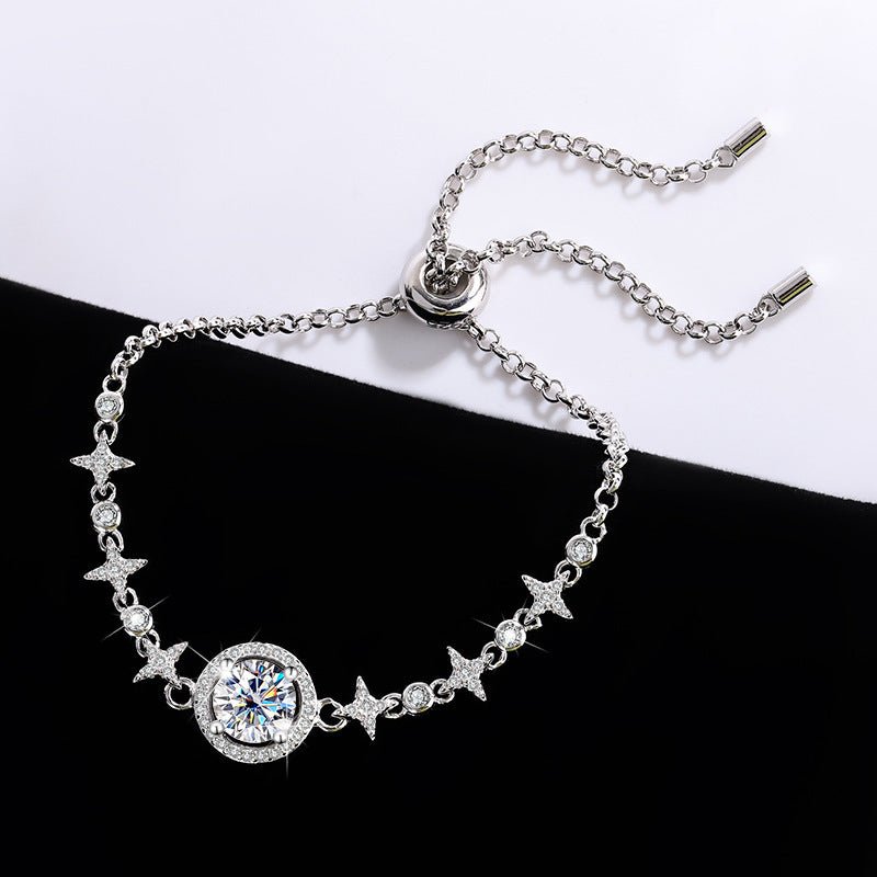 Celestial Harmony Armband 925 Silber – Labordiamant Moissanit für Damen 925 Silber Moissanit Schmuck | Steffanii