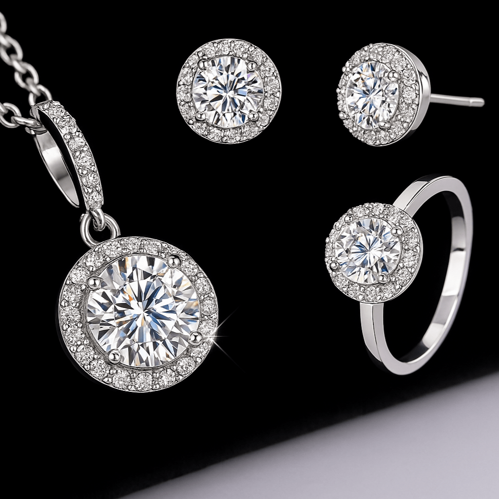 Celestial Harmony set für Damen 925 Silber Moissanit Schmuck | Steffanii
