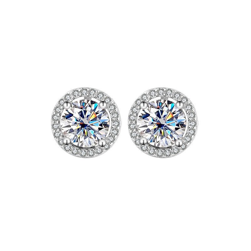 Celestial Harmony Ohrringe 925 Silber – Labordiamant Moissanit für Damen 925 Silber Moissanit Schmuck | Steffanii