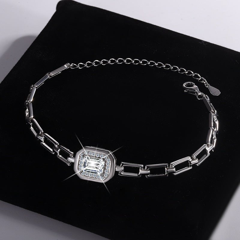 Crystal Horizon Armband 925 Silber – Labordiamant Moissanit für Damen 925 Silber Moissanit Schmuck | Steffanii