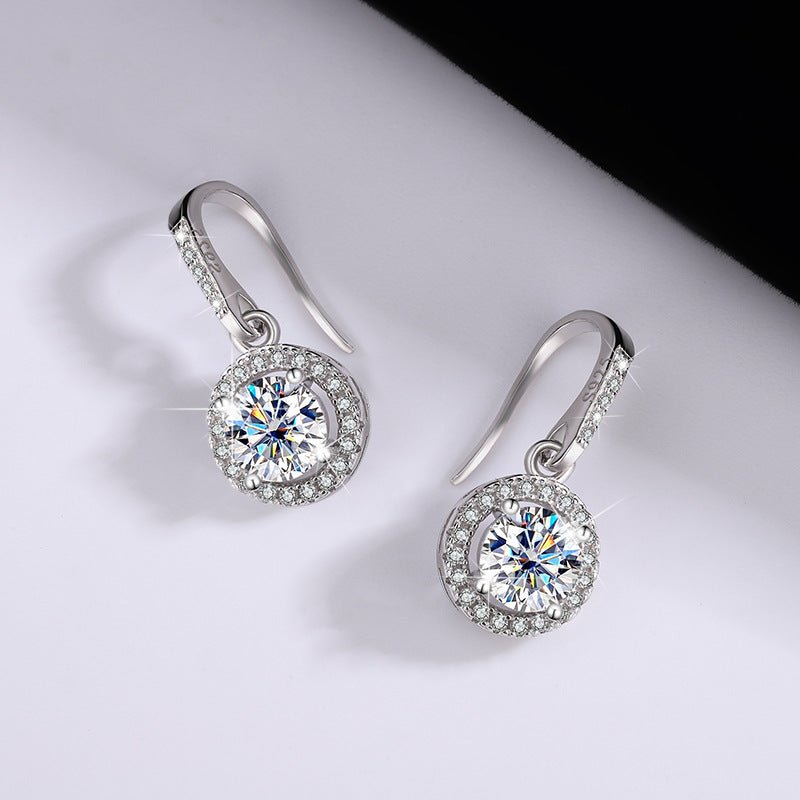Elegy of Brilliance Ohrringe 925 Silber – Labordiamant Moissanit für Damen 925 Silber Moissanit Schmuck | Steffanii