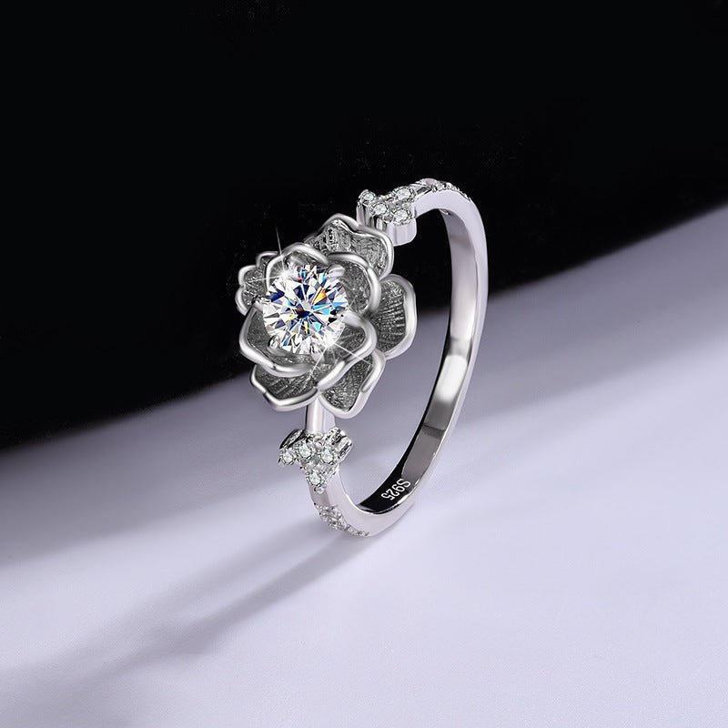 Eternal Bloom Ring Sterling Silver Labordiamant Moissanit für Damen 925 Silber Moissanit Schmuck | Steffanii