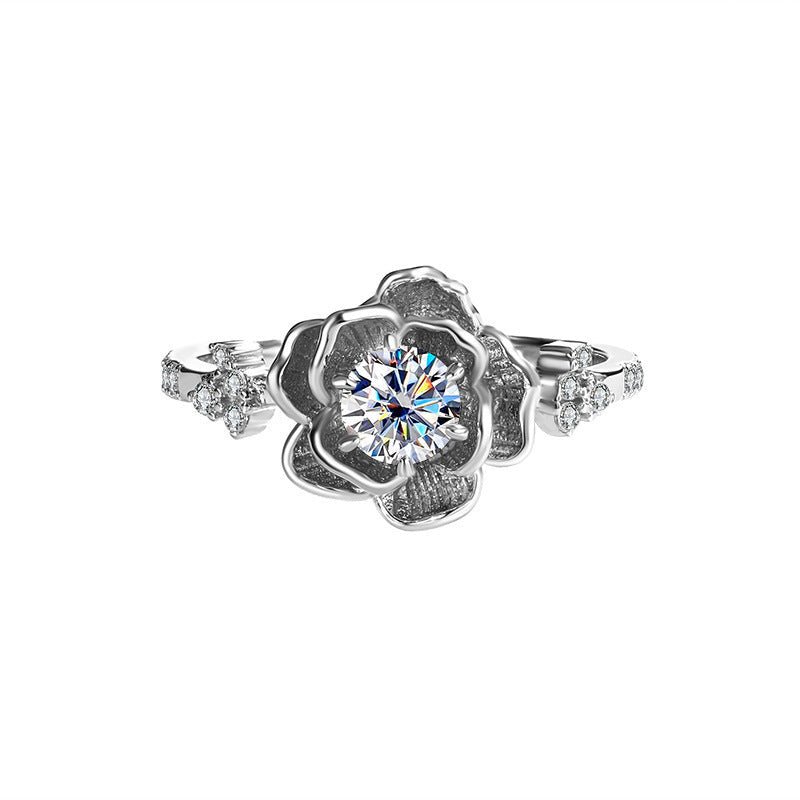 Eternal Bloom Ring Sterling Silver Labordiamant Moissanit für Damen 925 Silber Moissanit Schmuck | Steffanii