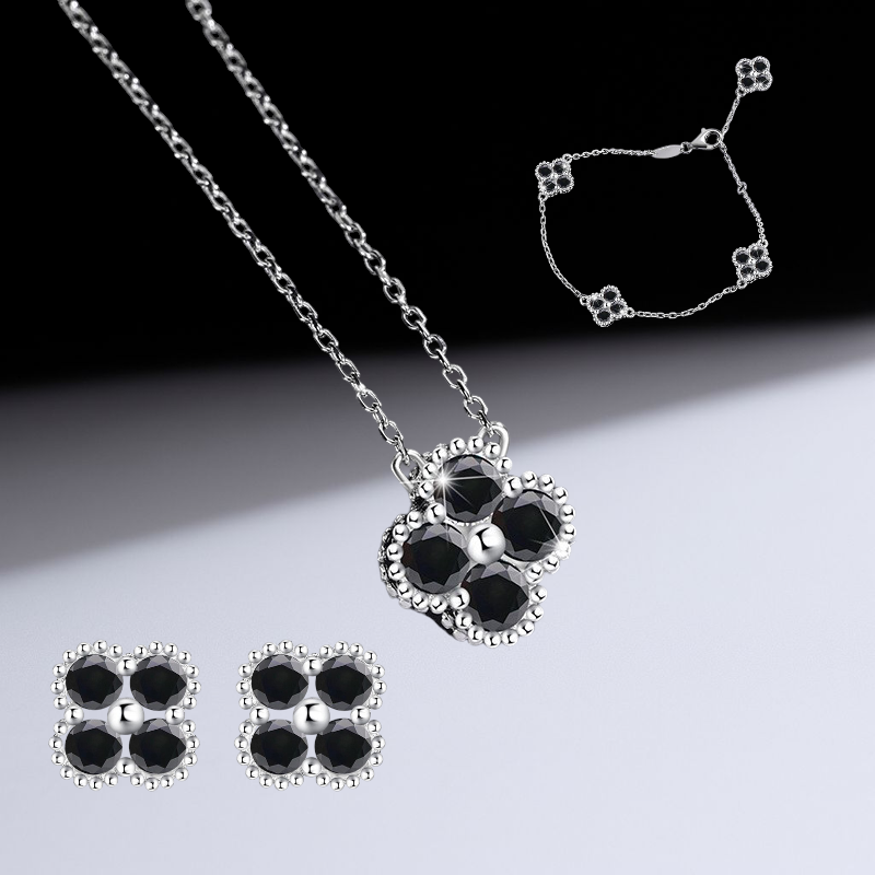 Black Moissanite Set for Women