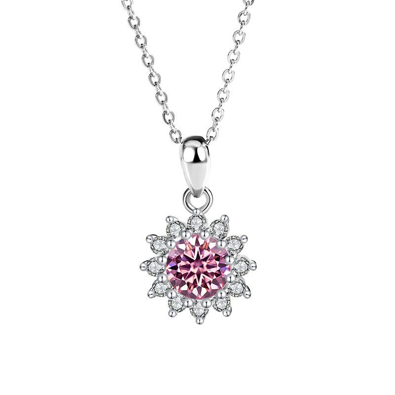 Snowflake Halskette 925 Silber mit Labordiamant Moissanit Für Damen 925 Silber Moissanit Schmuck | Steffanii