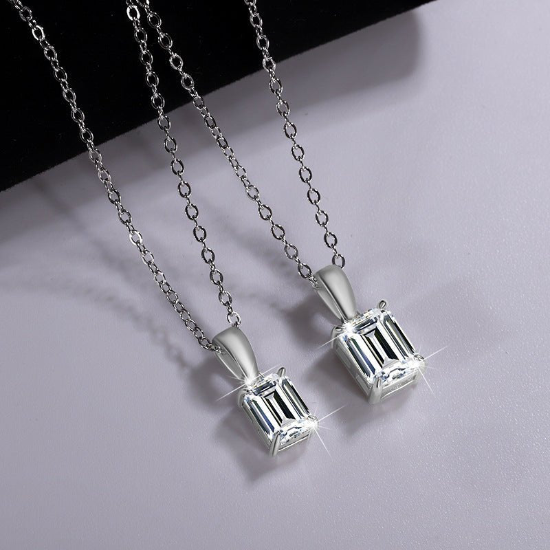 Brilliance Eternal Halskette 925 Silber mit Labordiamant Moissanit für Damen 925 Silber Moissanit Schmuck | Steffanii