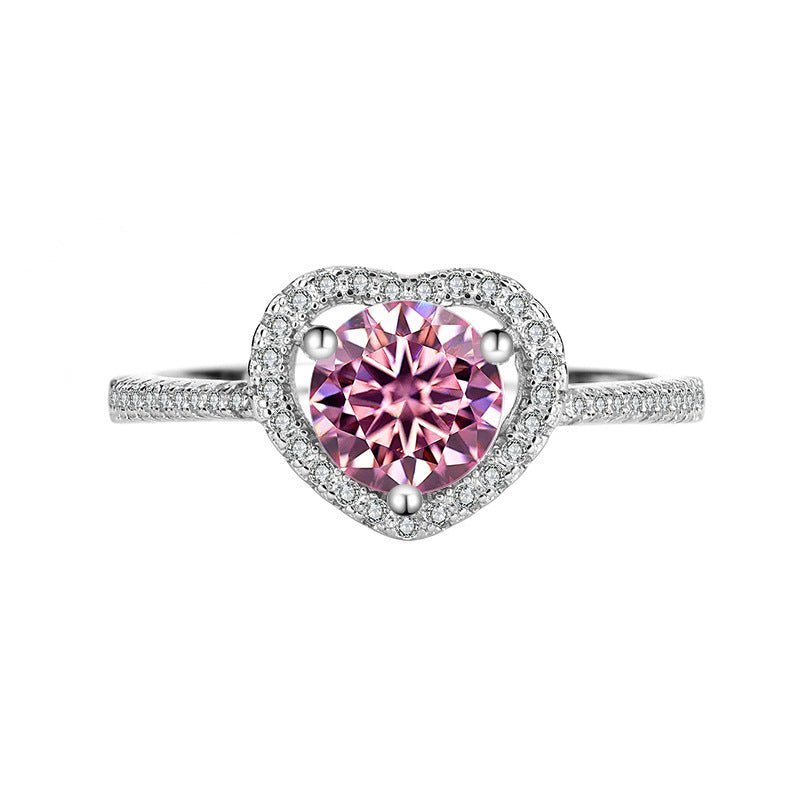 Heart of Brilliance Ring 925 sterling silver Labordiamant Moissanit für Damen 925 Silber Moissanit Schmuck | Steffanii