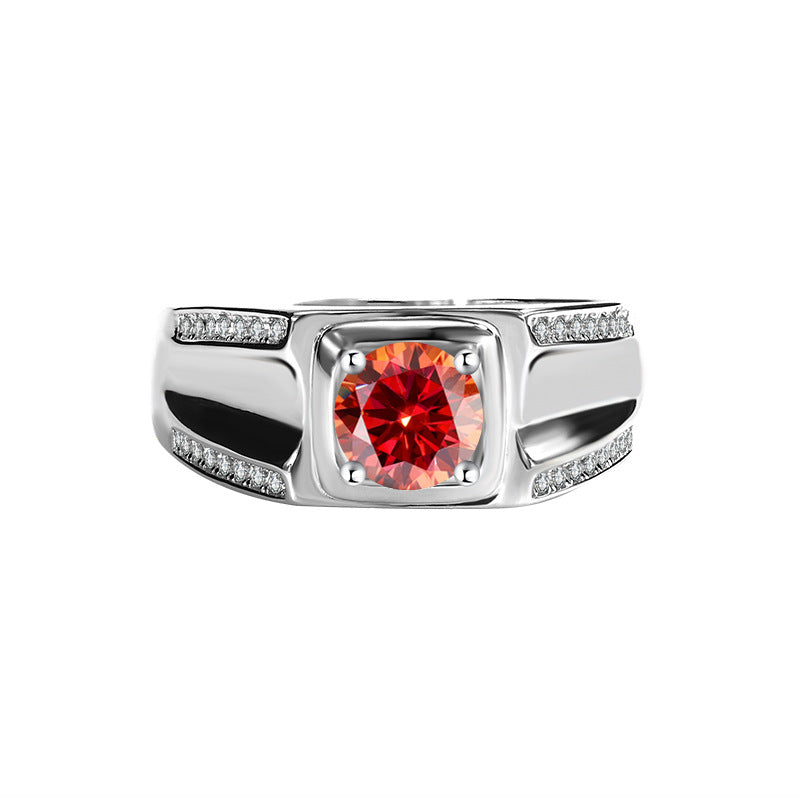 Nova Sentinel Ring 925 sterling silver Lab Diamond Moissanite For Men