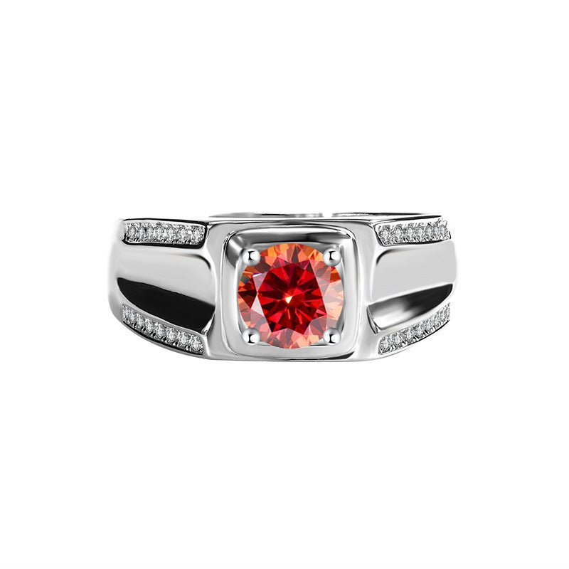 Nova Sentinel Ring 925 sterling silver Labordiamant Moissanit Für Männer 925 Silber Moissanit Schmuck | Steffanii
