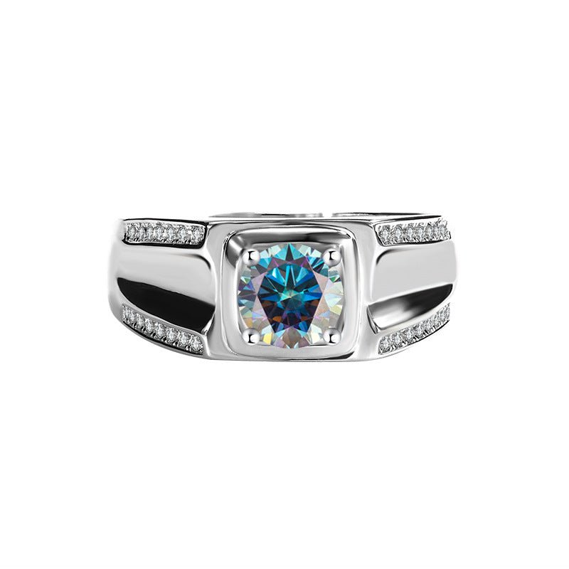 Nova Sentinel Ring 925 sterling silver Labordiamant Moissanit Für Männer 925 Silber Moissanit Schmuck | Steffanii