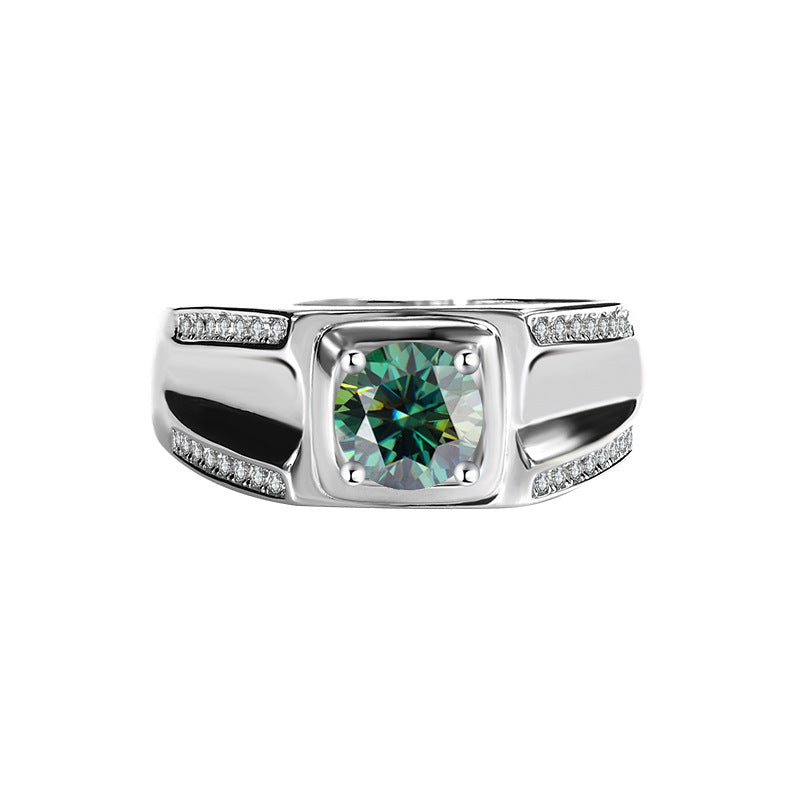 Herrenring Labordiamant Moissanit 925 Silber – Nova Sentinel, 1 Karat