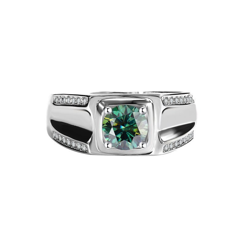 Nova Sentinel Ring 925 sterling silver Labordiamant Moissanit Für Männer 925 Silber Moissanit Schmuck | Steffanii