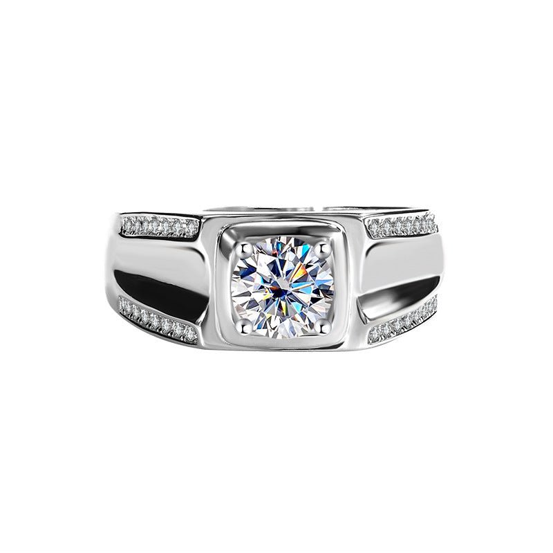 Nova Sentinel Ring 925 sterling silver Labordiamant Moissanit Für Männer 925 Silber Moissanit Schmuck | Steffanii