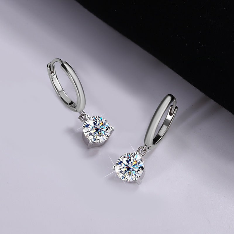 Luminous Grace Ohrringe 925 Silber – Labordiamant Moissanit für Damen 925 Silber Moissanit Schmuck | Steffanii