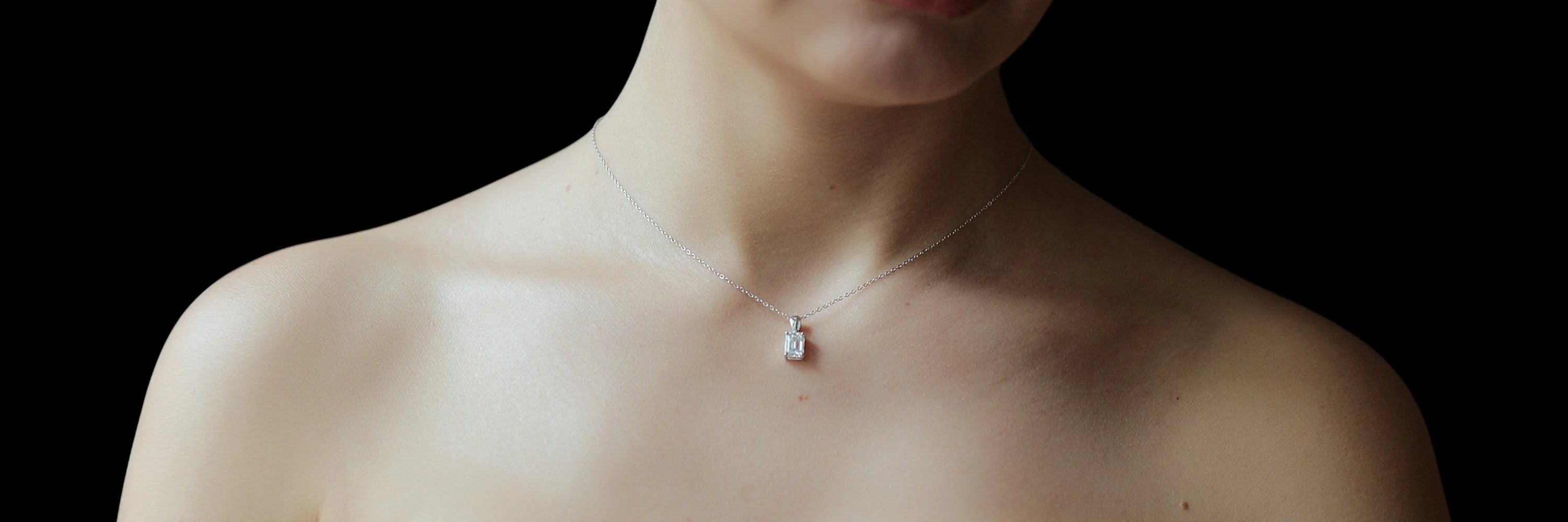 Necklaces_for_Woman_ 925 Silber und Musaanit/Steffanii