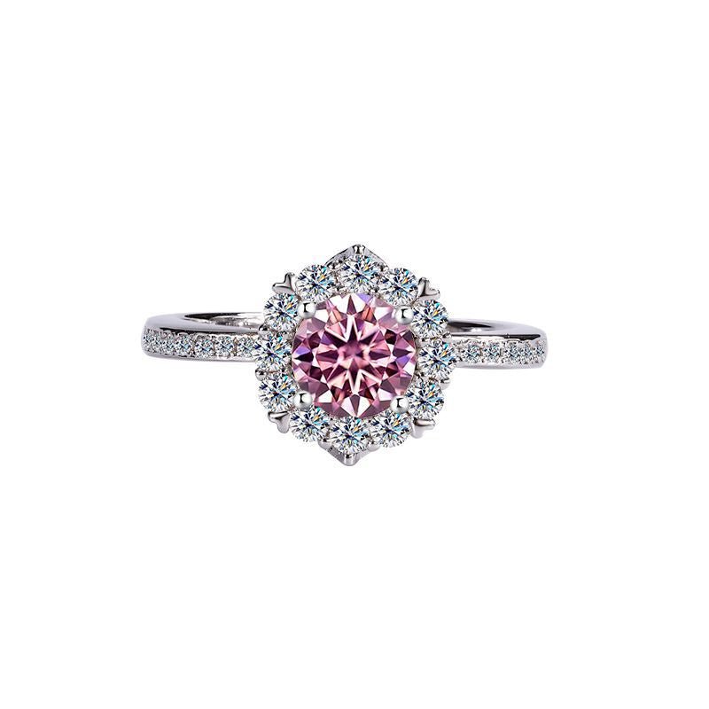 Star Symphony Ring Sterling Silber Labordiamant Moissanit für Damen 925 Silber Moissanit Schmuck | Steffanii
