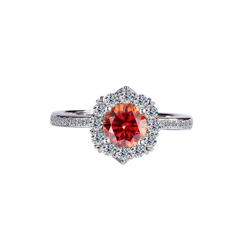 Star Symphony Ring Sterling Silber Labordiamant Moissanit für Damen 925 Silber Moissanit Schmuck | Steffanii