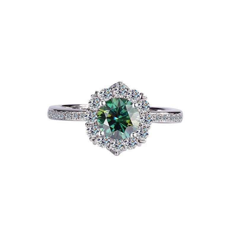 Star Symphony Ring Sterling Silber Labordiamant Moissanit für Damen 925 Silber Moissanit Schmuck | Steffanii