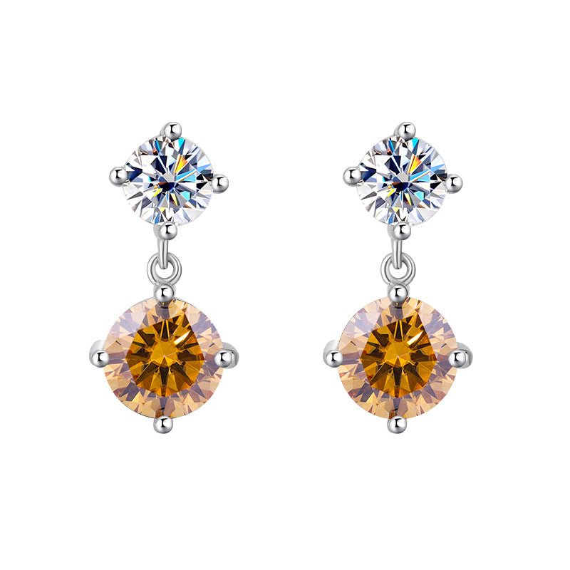 Duo Brillanz Ohrringe 925 Silber – Labordiamant Moissanit für Damen 925 Silber Moissanit Schmuck | Steffanii