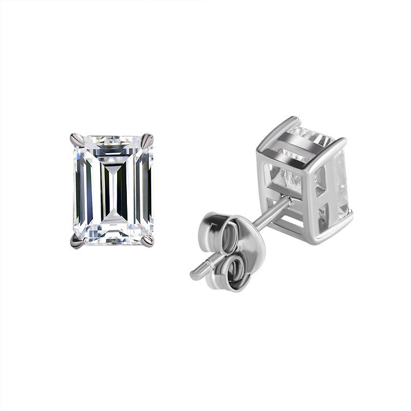 Brilliant Eternity Stud Ohrringe 925 Silber – Labordiamant Moissanit für Damen 925 Silber Moissanit Schmuck | Steffanii