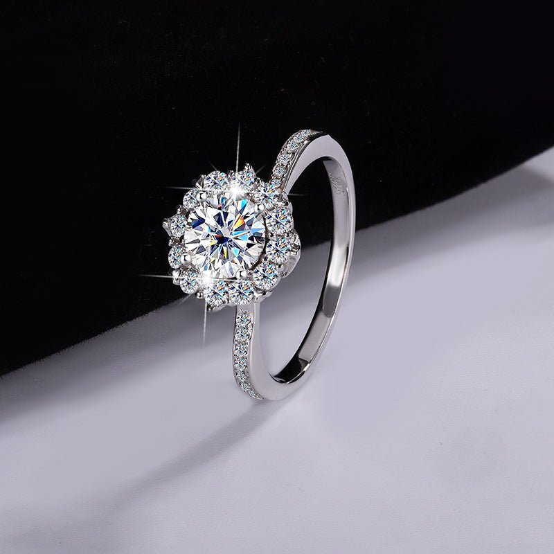 Star Symphony Ring Sterling Silber Labordiamant Moissanit für Damen 925 Silber Moissanit Schmuck | Steffanii