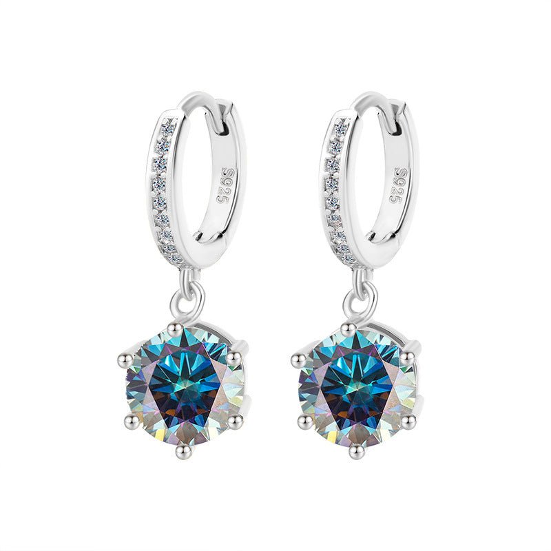 Astra Nova Ohrhänger 925 Silber Moissanit Schmuck | Steffanii