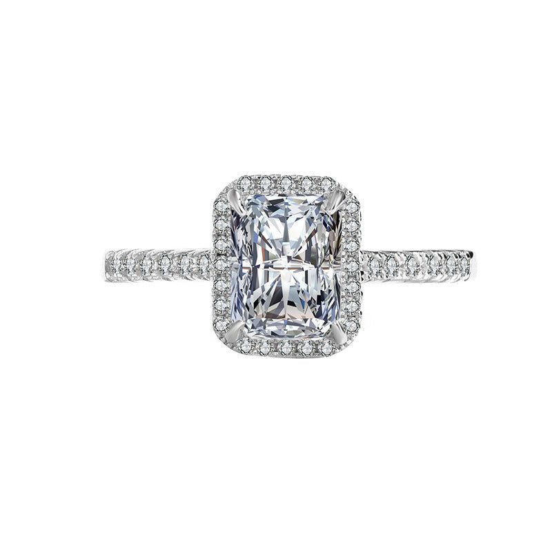Radiant Grace Ring für Frauen 925 sterling silver Labordiamant Moissanit für Damen 925 Silber Moissanit Schmuck | Steffanii