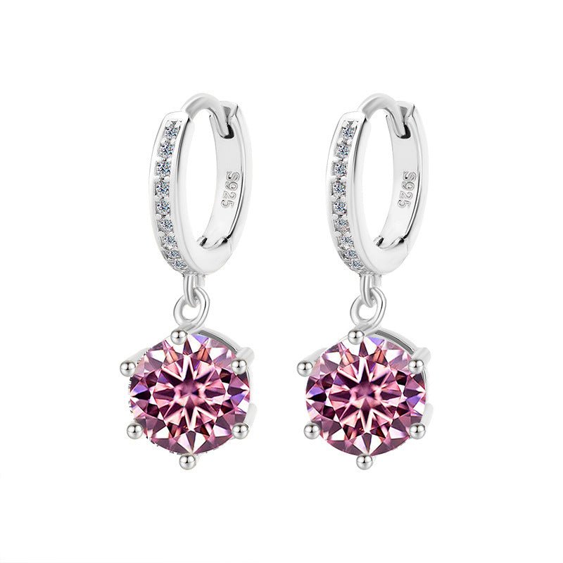 Astra Nova Ohrhänger 925 Silber Moissanit Schmuck | Steffanii