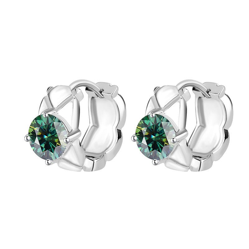 Radiant Crown Ohrringe 925 Silber – Labordiamant Moissanit für Damen 925 Silber Moissanit Schmuck | Steffanii