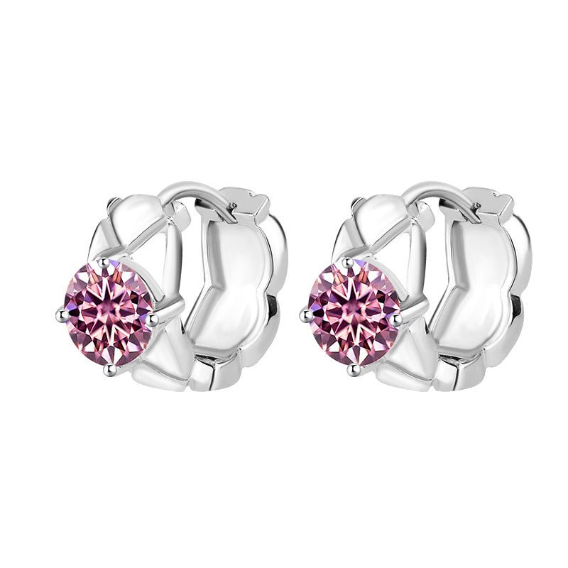 Radiant Crown Ohrringe 925 Silber – Labordiamant Moissanit für Damen 925 Silber Moissanit Schmuck | Steffanii