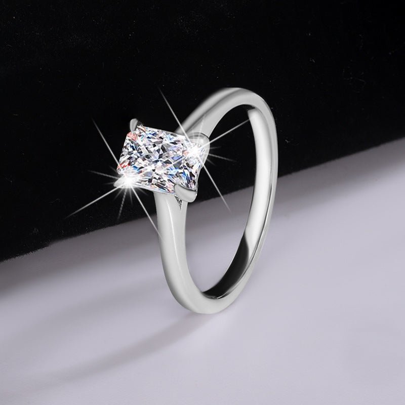 Radiant Elegance Ring 925 sterling silver Labordiamant Moissanit für Dame 925 Silber Moissanit Schmuck | Steffanii