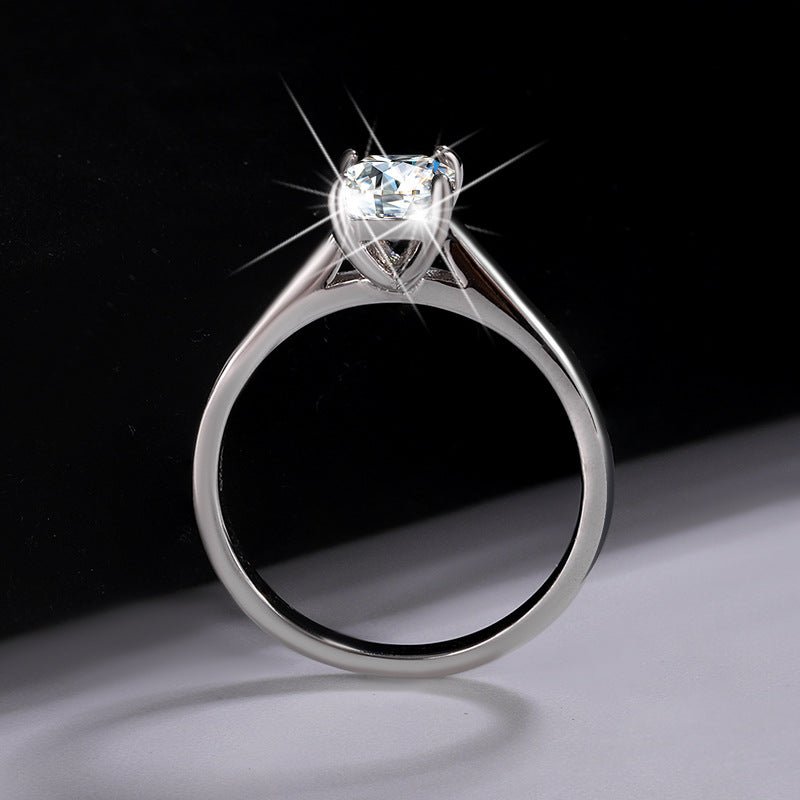 Radiant Elegance Ring 925 sterling silver Labordiamant Moissanit für Dame 925 Silber Moissanit Schmuck | Steffanii