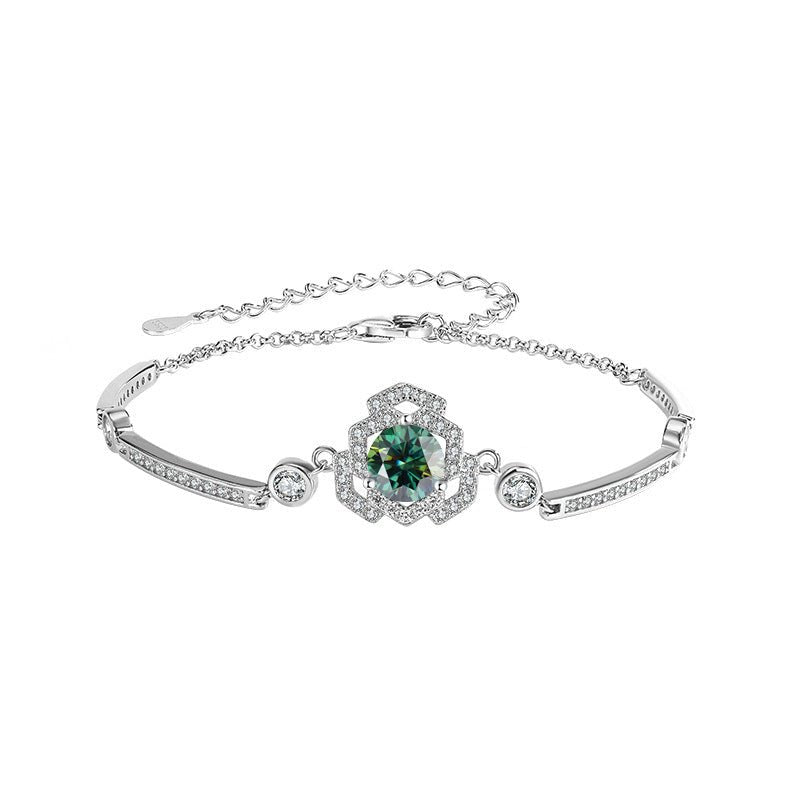 Regal Lattice Armband 925 Silber – Labordiamant Moissanit für Damen 925 Silber Moissanit Schmuck | Steffanii