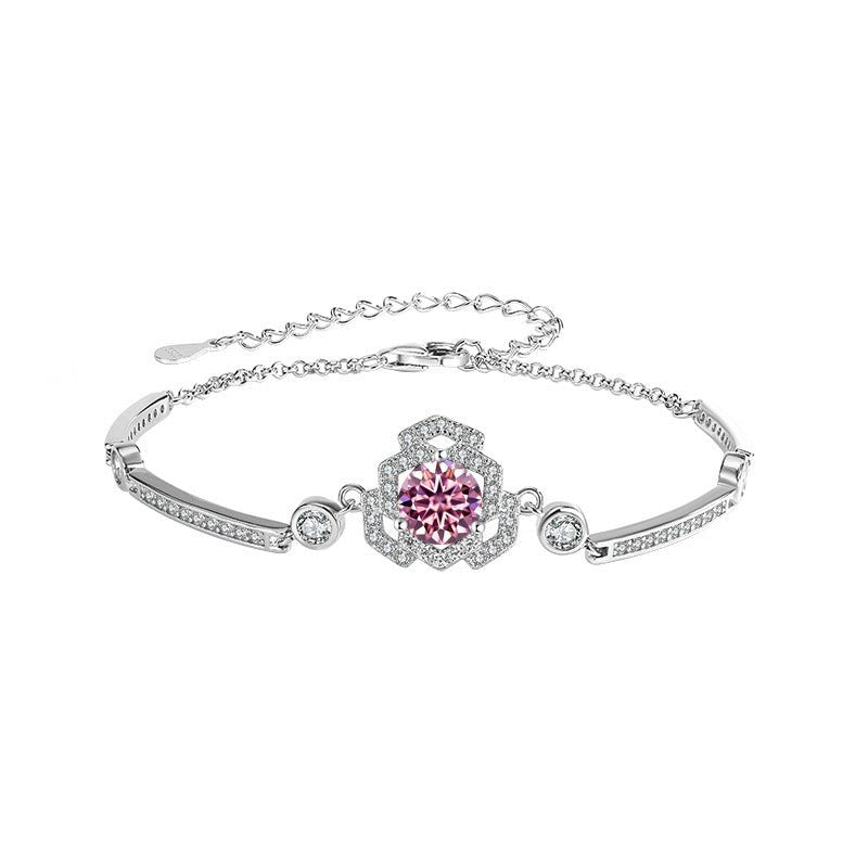 Regal Lattice Armband 925 Silber – Labordiamant Moissanit für Damen 925 Silber Moissanit Schmuck | Steffanii