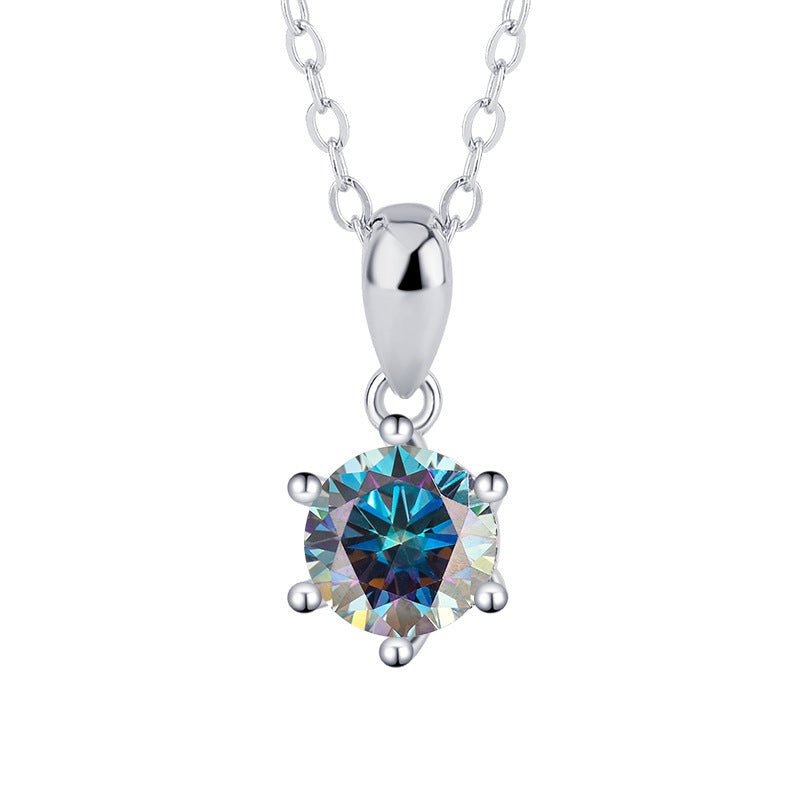 Royal Elegance Halskette 925 Silber mit Labordiamant Moissanit für Frauen 925 Silber Moissanit Schmuck | Steffanii