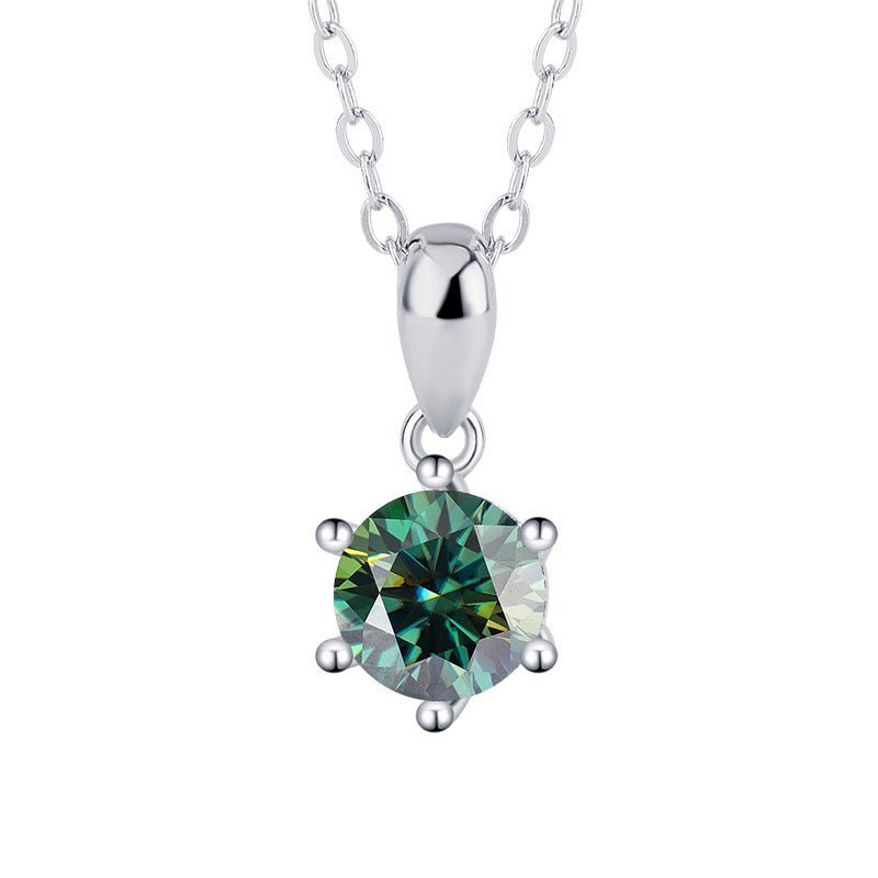 Royal Elegance Halskette 925 Silber mit Labordiamant Moissanit für Frauen 925 Silber Moissanit Schmuck | Steffanii