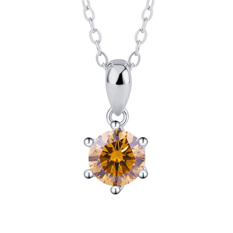 Royal Elegance Halskette 925 Silber mit Labordiamant Moissanit für Frauen 925 Silber Moissanit Schmuck | Steffanii