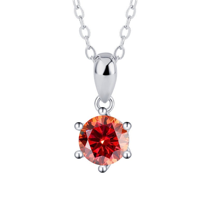 Royal Elegance Halskette 925 Silber mit Labordiamant Moissanit für Frauen 925 Silber Moissanit Schmuck | Steffanii